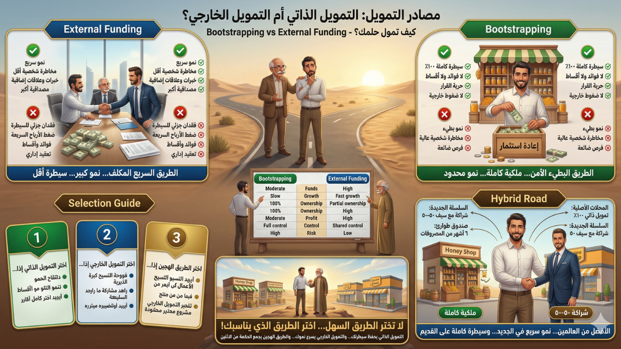 💰 مصادر التمويل: التمويل الذاتي أم التمويل الخارجي؟